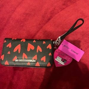 BEAND NEW WALLET!! Betsy Johnson Heart Wallet!